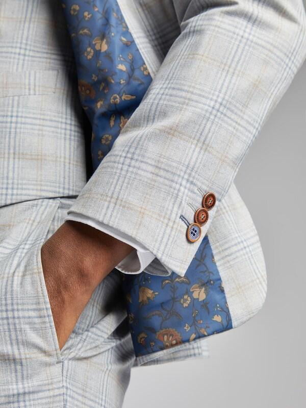 Seraphine Antique Rogue Grey Agate Taupe Check Jacket