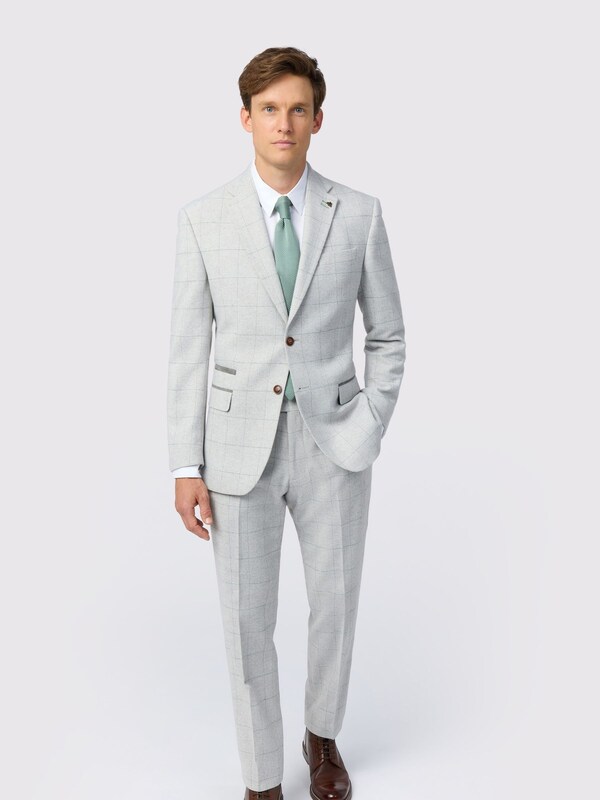 Seraphine Antique Rogue Grey Alva Check Tweed Jacket