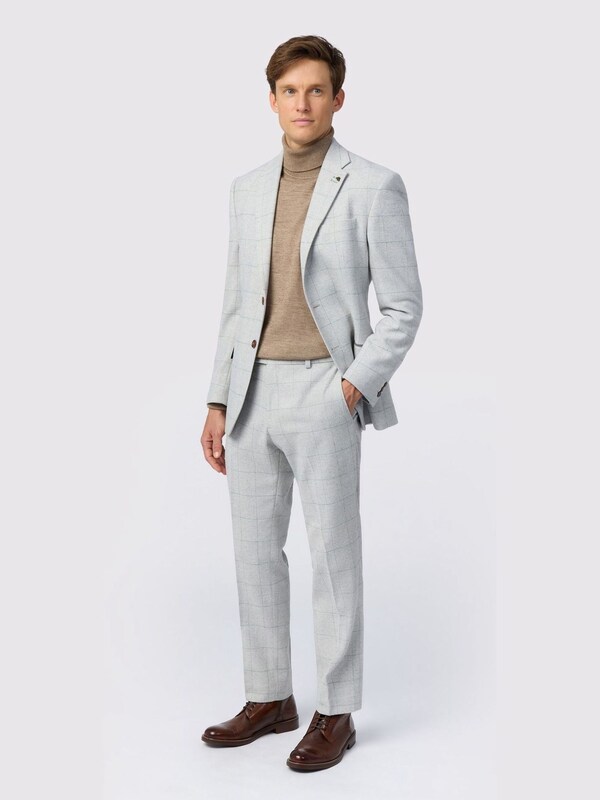 Seraphine Antique Rogue Grey Alva Check Tweed Jacket