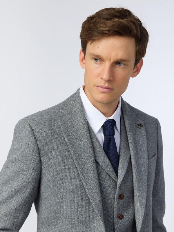 Seraphine Antique Rogue Grey Herringbone Tweed Jacket