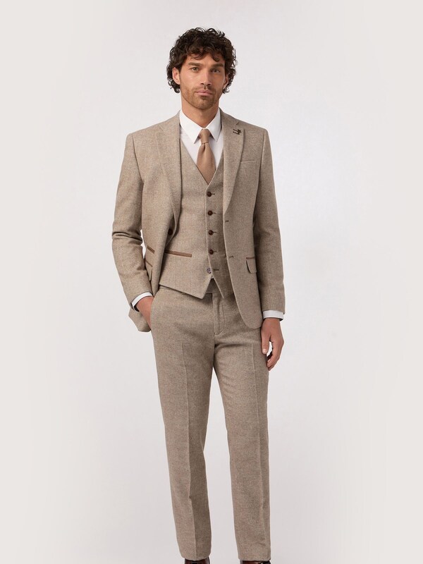 Seraphine Antique Rogue Natural Herringbone Tweed Jacket