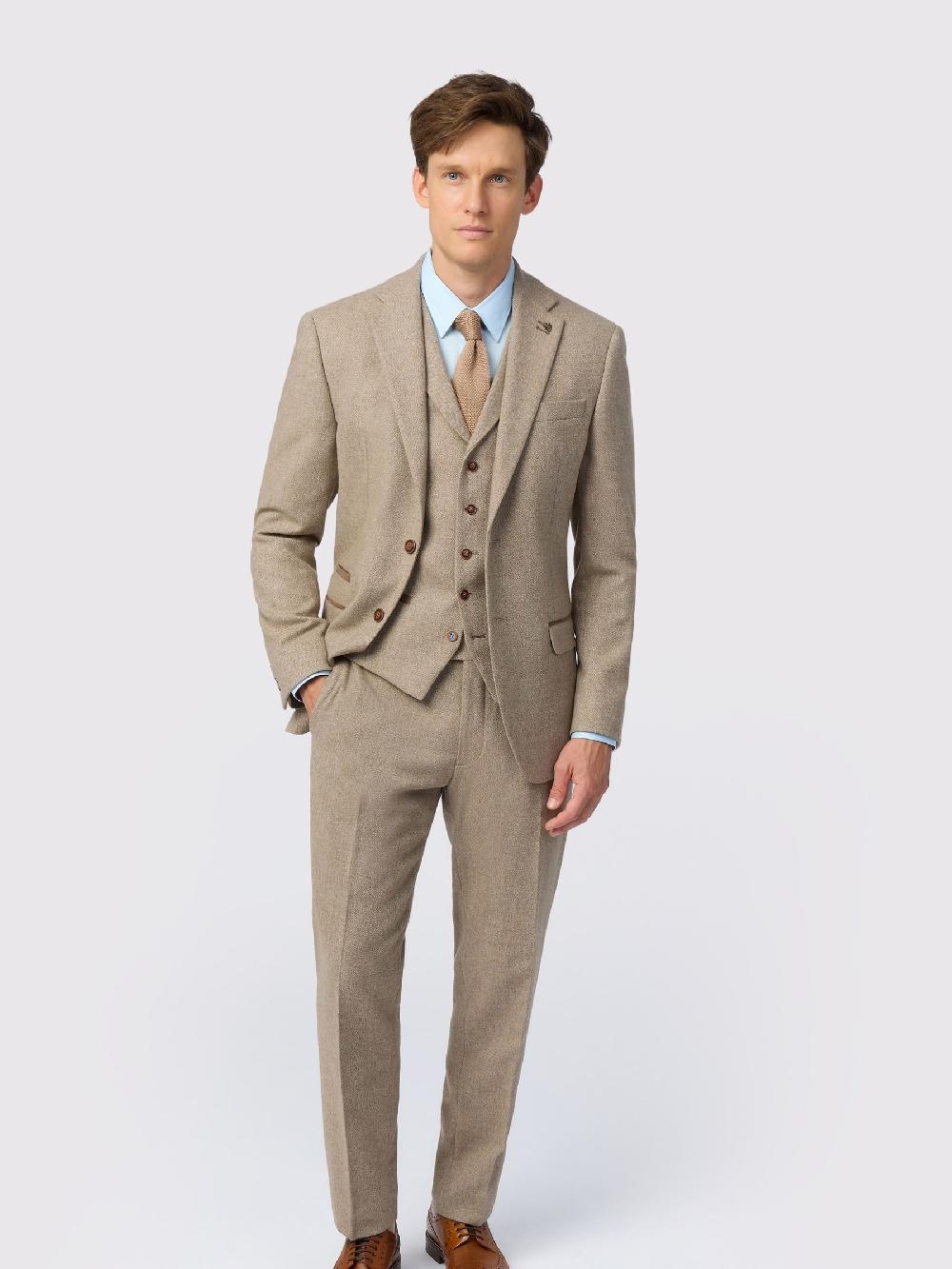 seraphine Antique Rogue Natural Herringbone Tweed Jacket