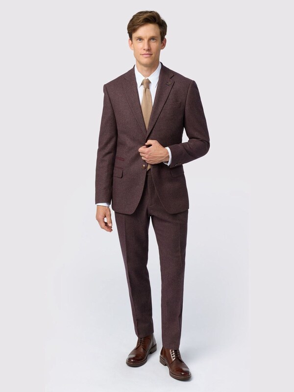 Seraphine Antique Rogue Red Herringbone Tweed Jacket