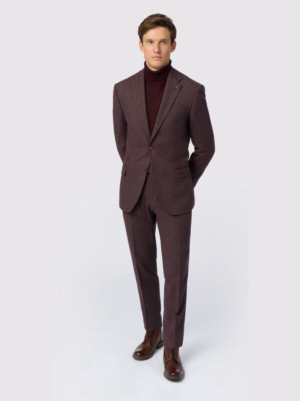 Seraphine Antique Rogue Red Herringbone Tweed Jacket