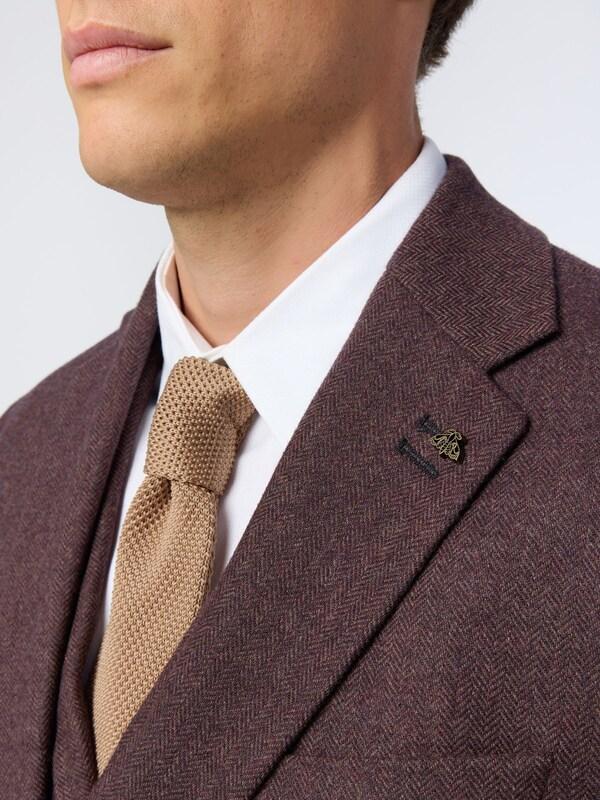 Seraphine Antique Rogue Red Herringbone Tweed Jacket