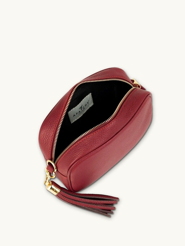 Seraphine Apatchy Red The Tassel Leather Cross-Body Bag