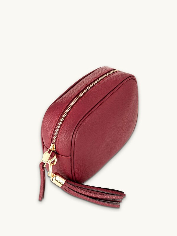 seraphine Apatchy Red The Tassel Leather Cross-Body Bag