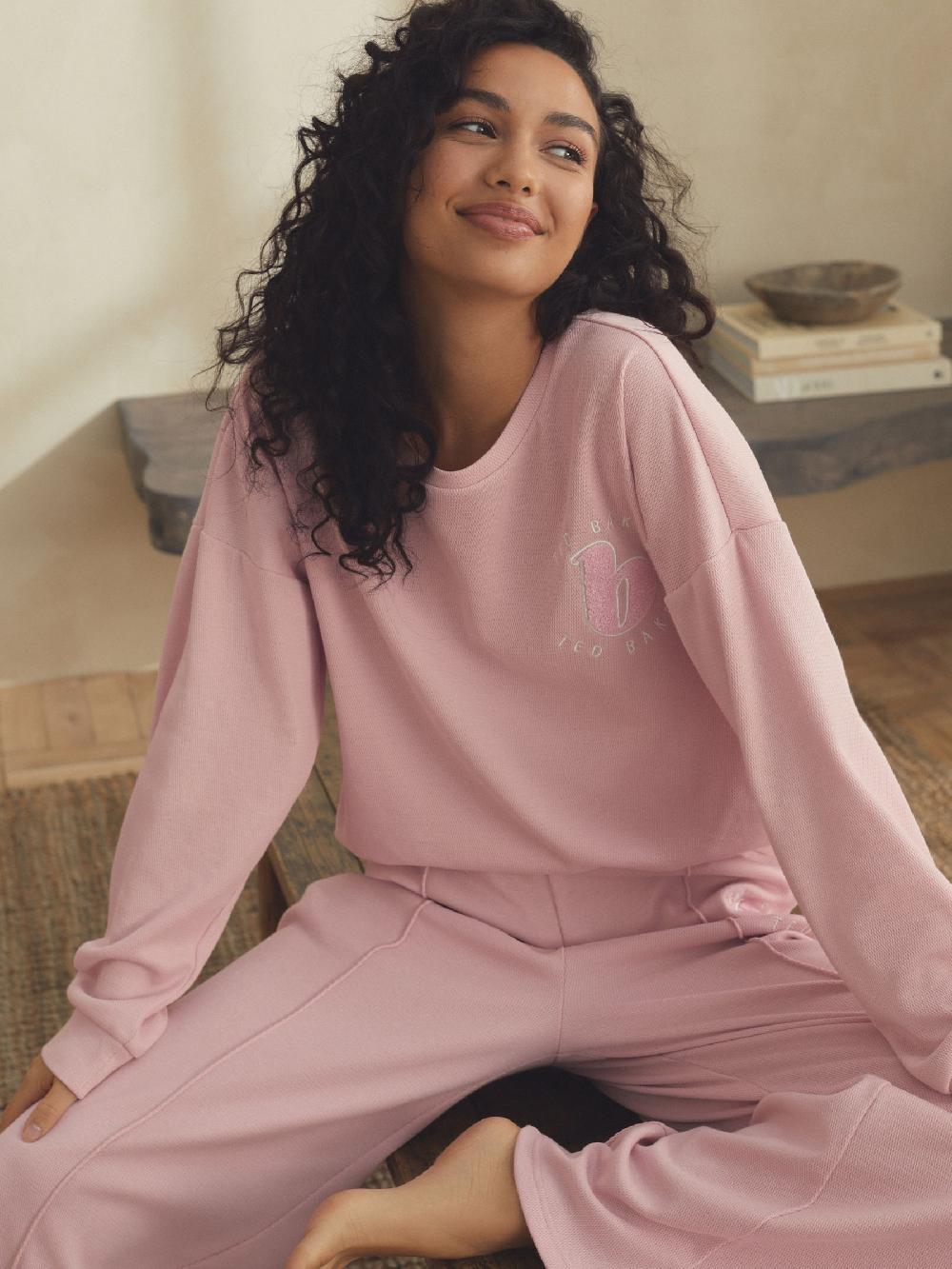 seraphine B by Ted Baker Brushed Waffle Cotton Blend Pyjamas