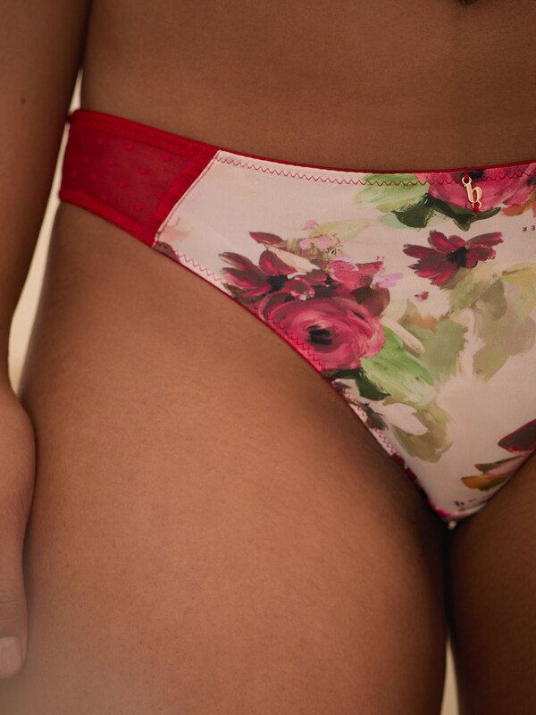 Seraphine B By Ted Baker Pink Floral Print High Leg Hipster Briefs
