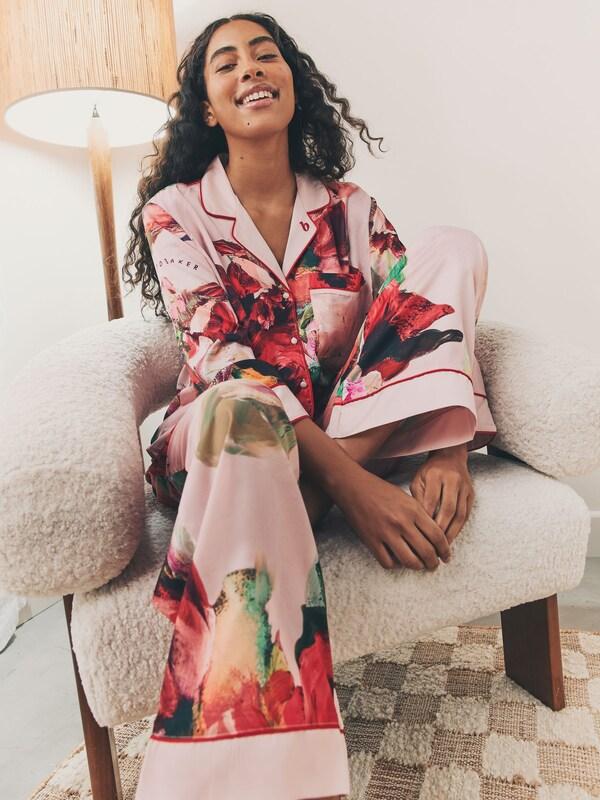 Seraphine B By Ted Baker Satin Button Through Pyjamas