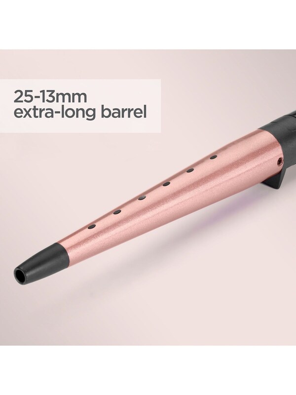 Seraphine BaByliss Rose Quartz Conical Curling Wand