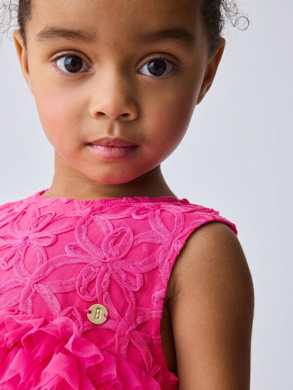 Seraphine Baker By Ted Baker Hot Pink 3D Textured Mesh Dress