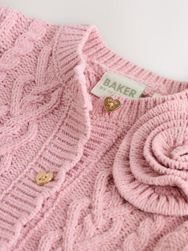 Seraphine Baker By Ted Baker Knitted Corsage Cardigan