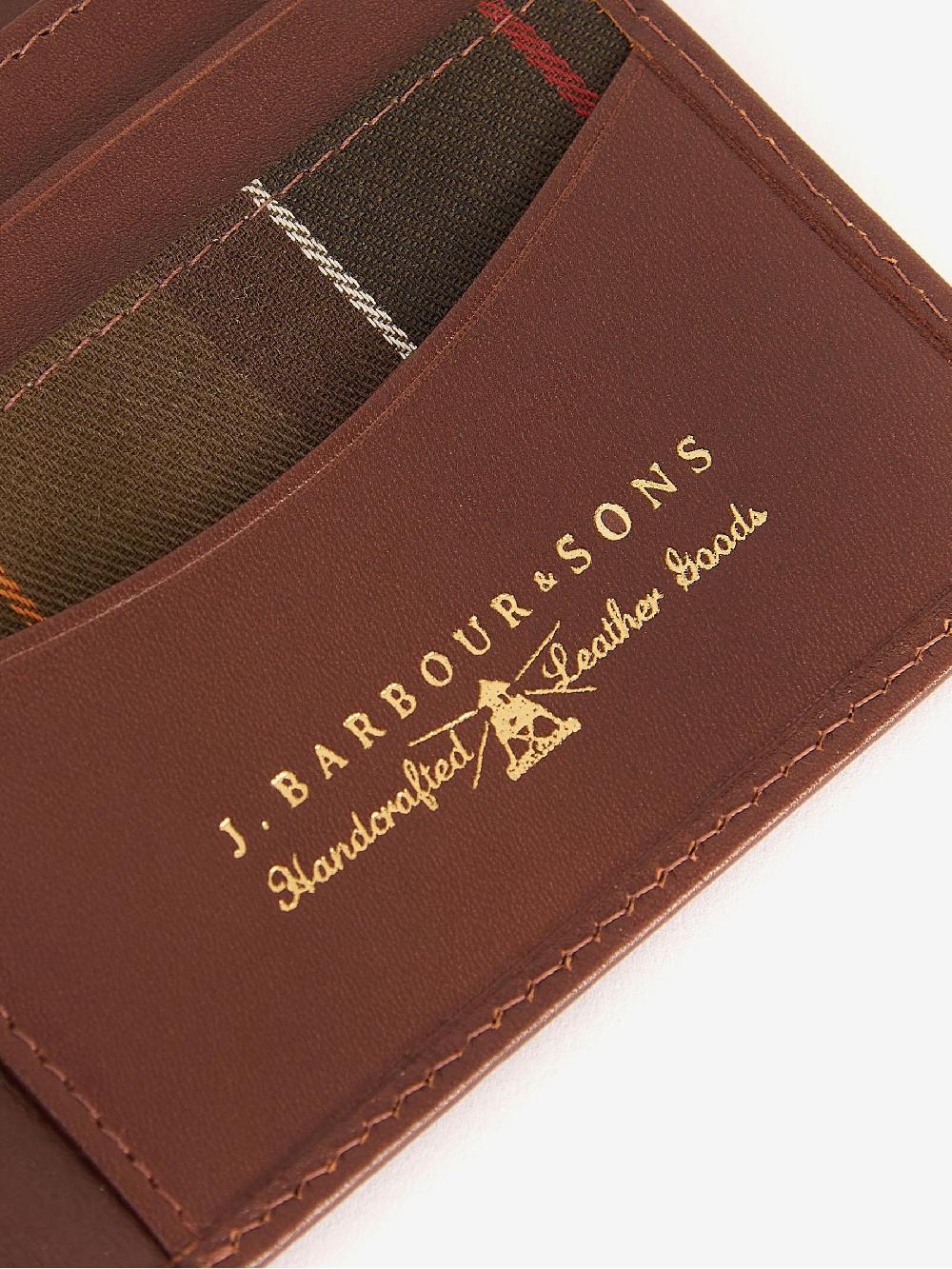 seraphine Barbour® Brown Colwell Leather Bifold Wallet