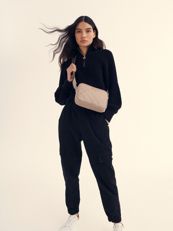 Seraphine Barbour® International Nude Quilted Sloane Crossbody Bag