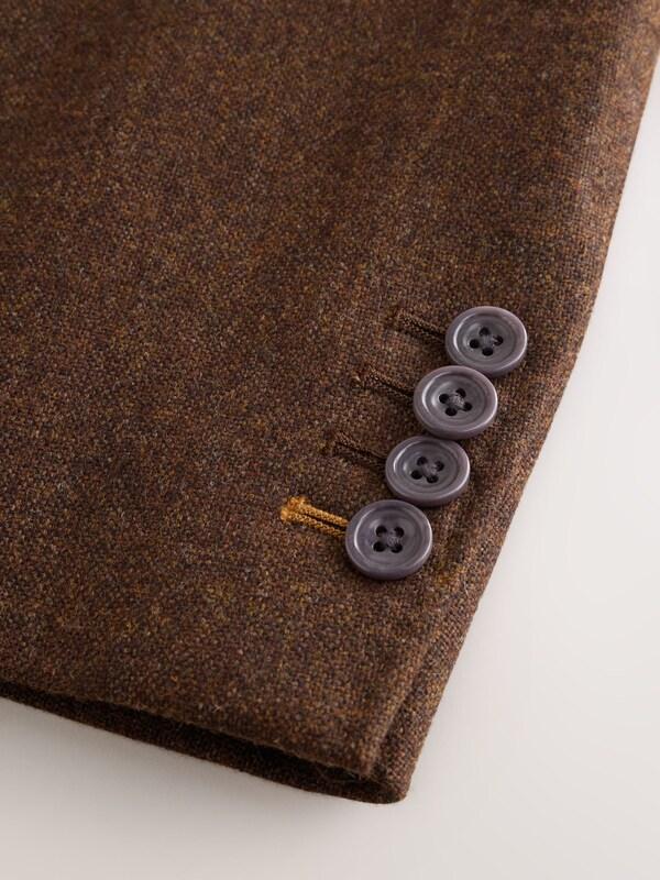 Seraphine Barbour® Rust Brown Wool Donegal Suit Jacket