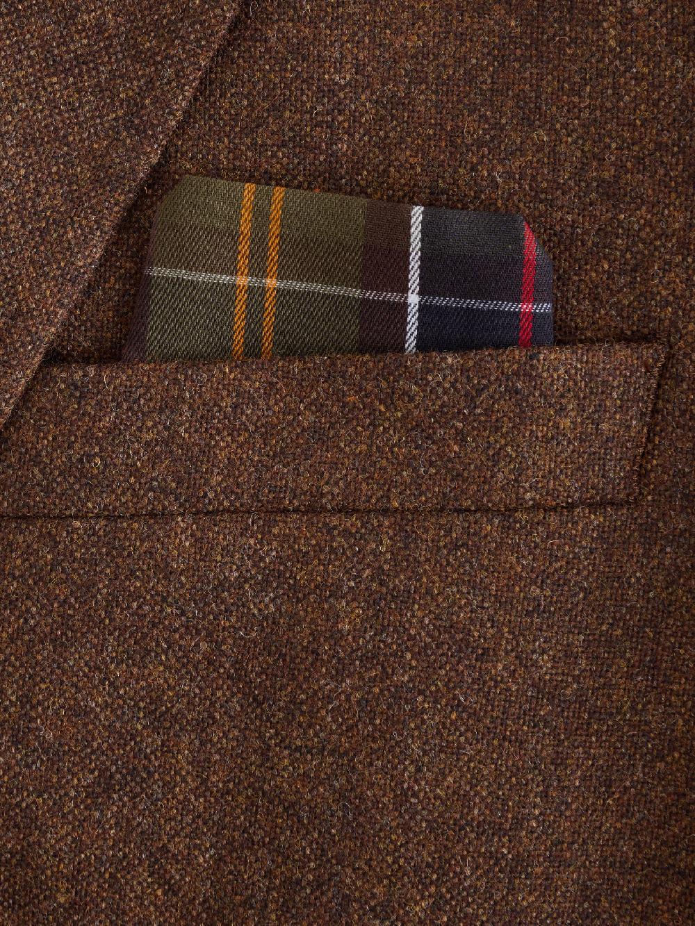 seraphine Barbour® Rust Brown Wool Donegal Suit Jacket