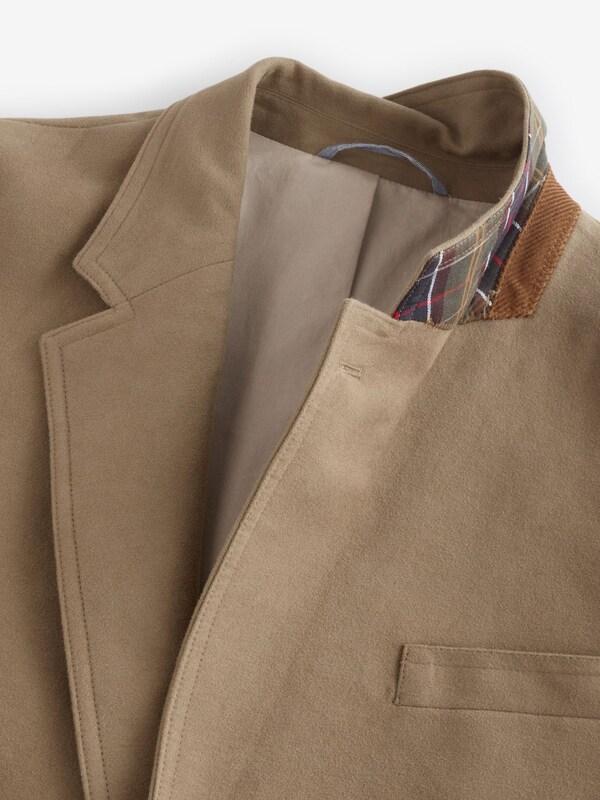 Seraphine Barbour® Tan Brown Cotton Moleskin Suit Jacket