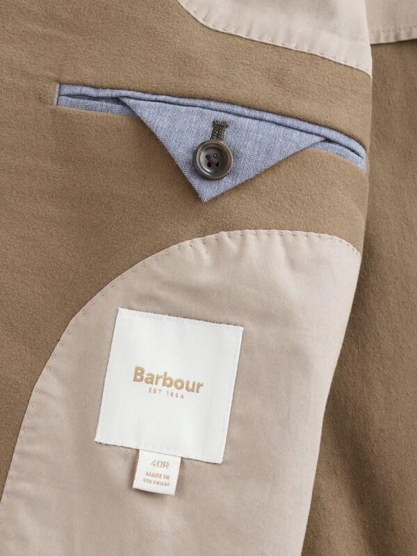 Seraphine Barbour® Tan Brown Cotton Moleskin Suit Jacket