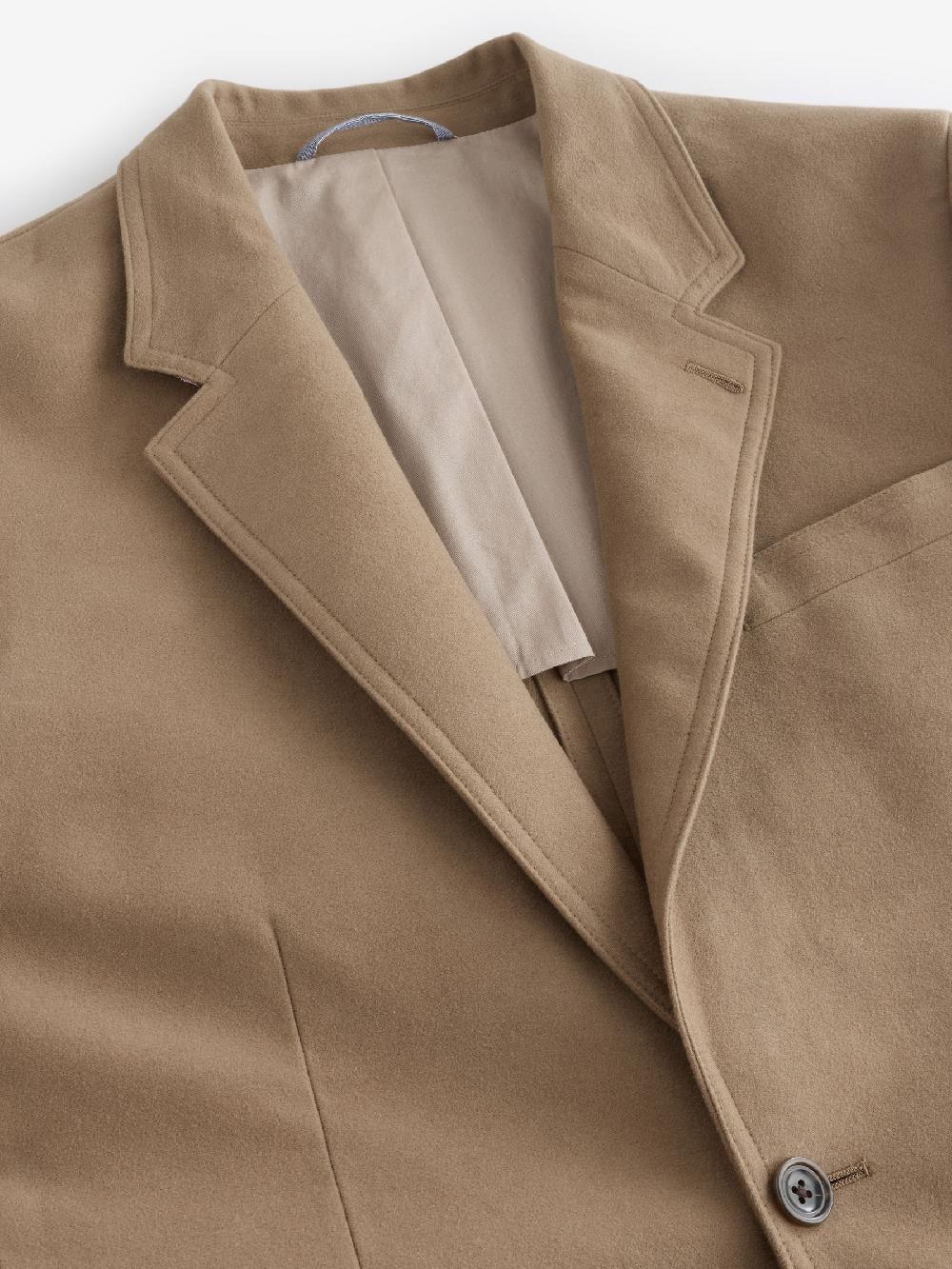 seraphine Barbour® Tan Brown Cotton Moleskin Suit Jacket
