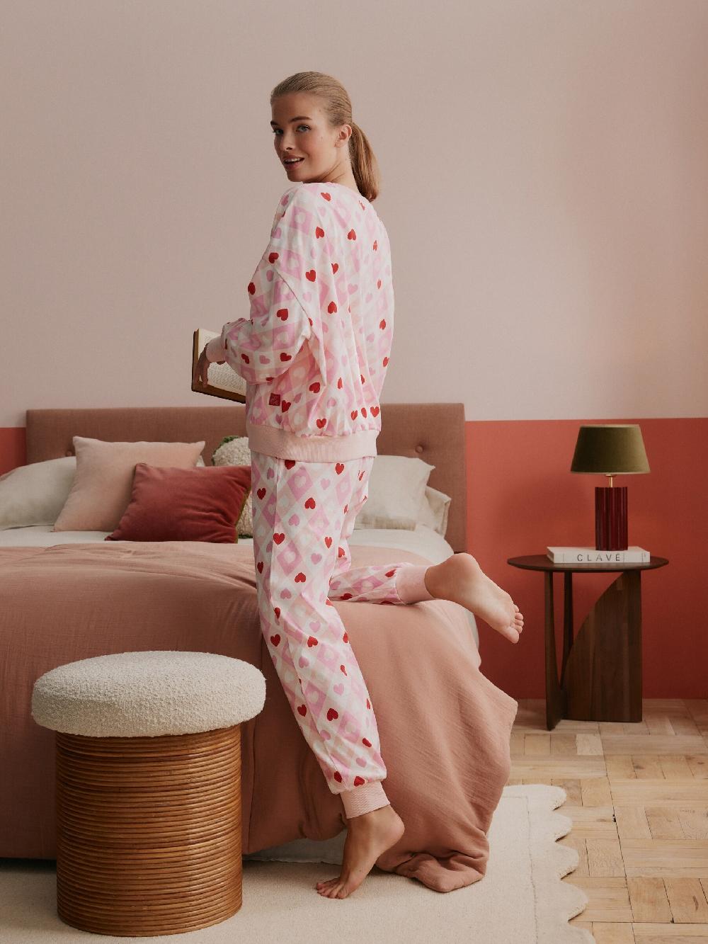 seraphine Bath & Body Works Pink Hearts Twosie Pyjamas