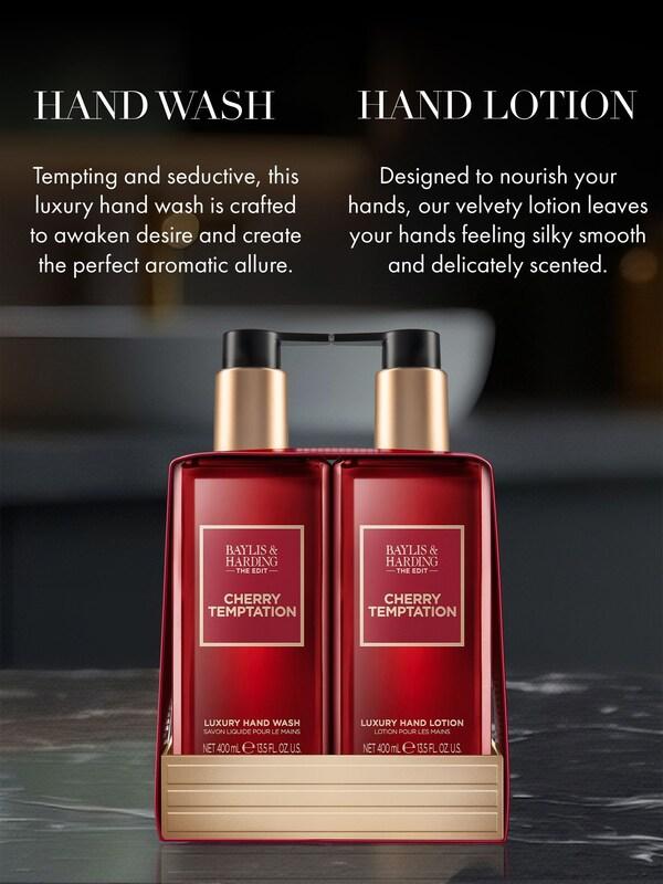 Seraphine Baylis & Harding The Edit Cherry Temptation Hand Wash & Hand Lotion Gift Set