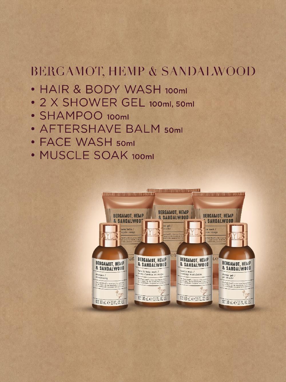 seraphine Baylis & Harding The Fuzzy Duck Bergamot Hemp & Sandalwood Mens 7 Day Essentials Gift Set