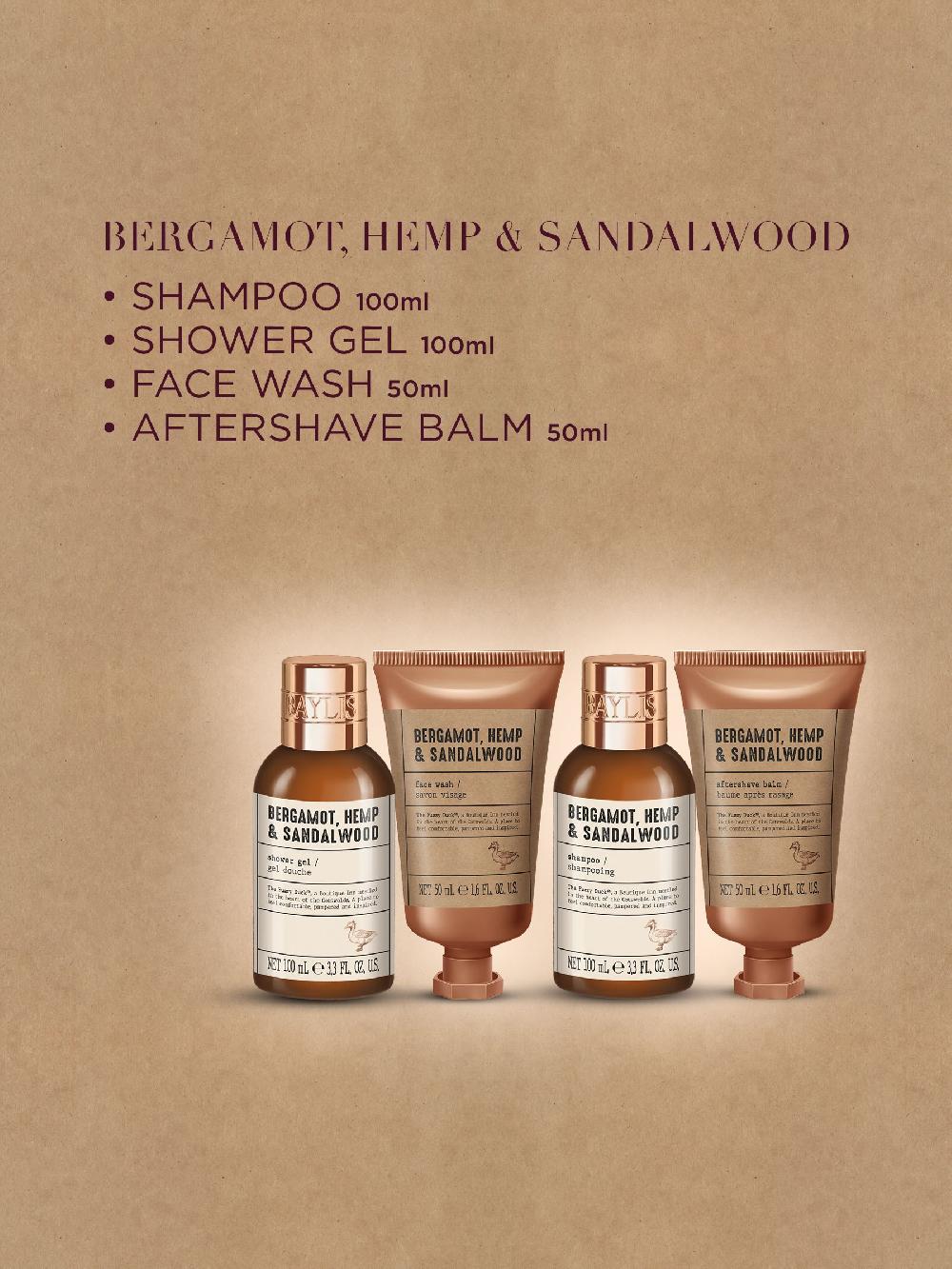 seraphine Baylis & Harding The Fuzzy Duck Bergamot Hemp & Sandalwood Mens Luxury Wash Bag Gift Set