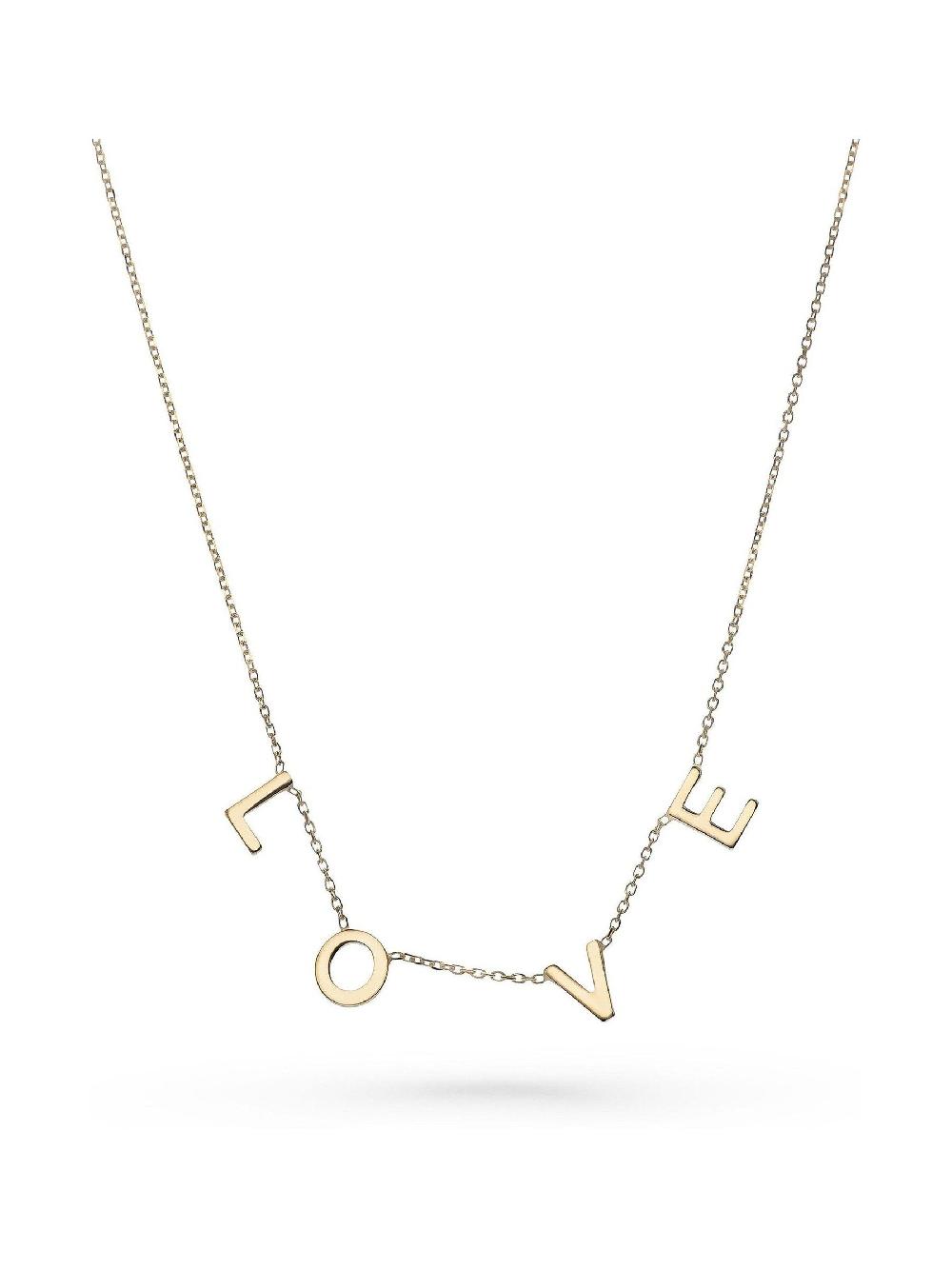 seraphine Beaverbrooks Gold Tone 9ct Gold Love Necklace