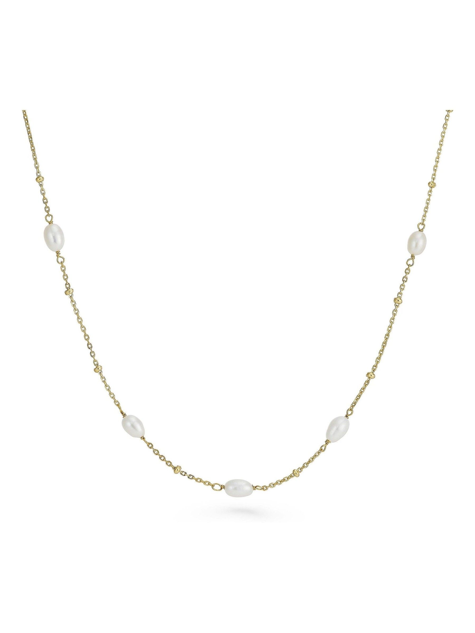 seraphine Beaverbrooks Gold Yellow Gold Plated Freshwater Cultured Pearl Necklace