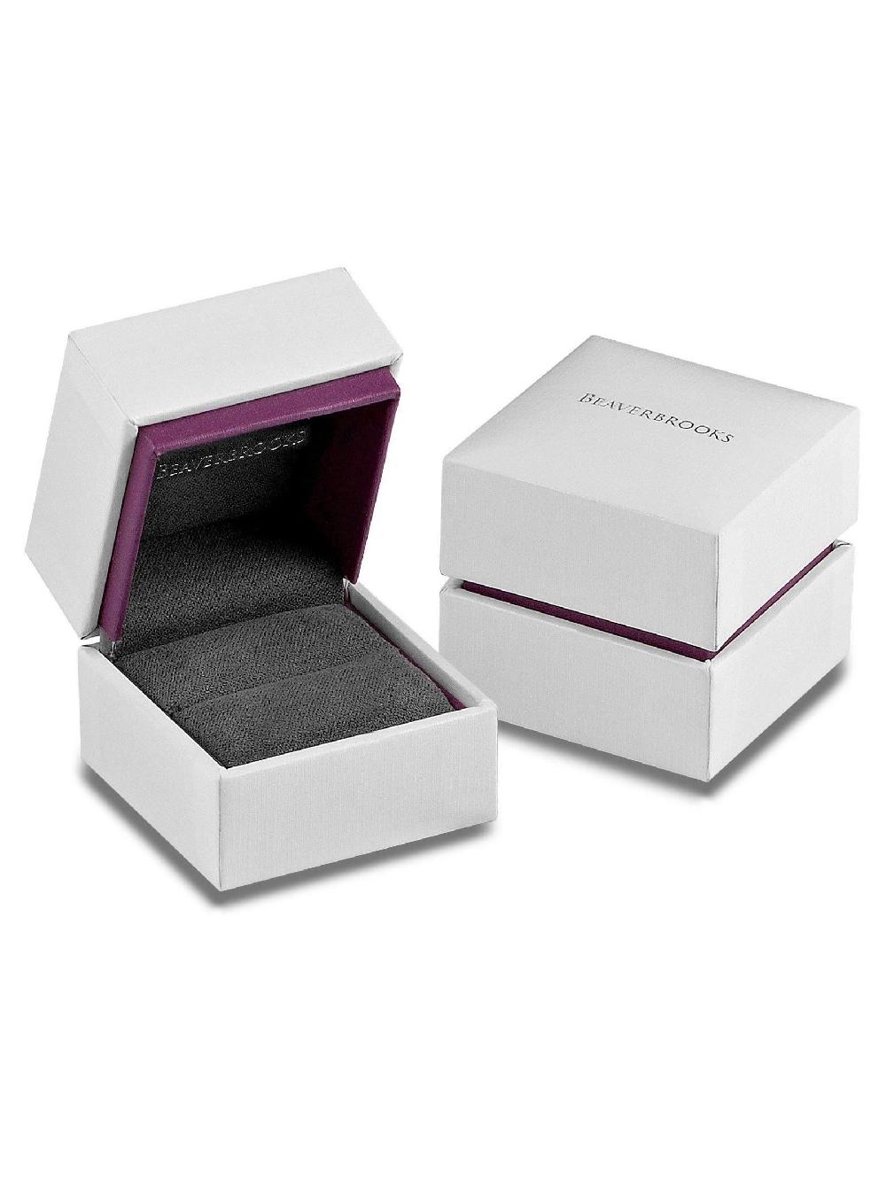 seraphine Beaverbrooks Silver Tone Titanium Brushed Ring