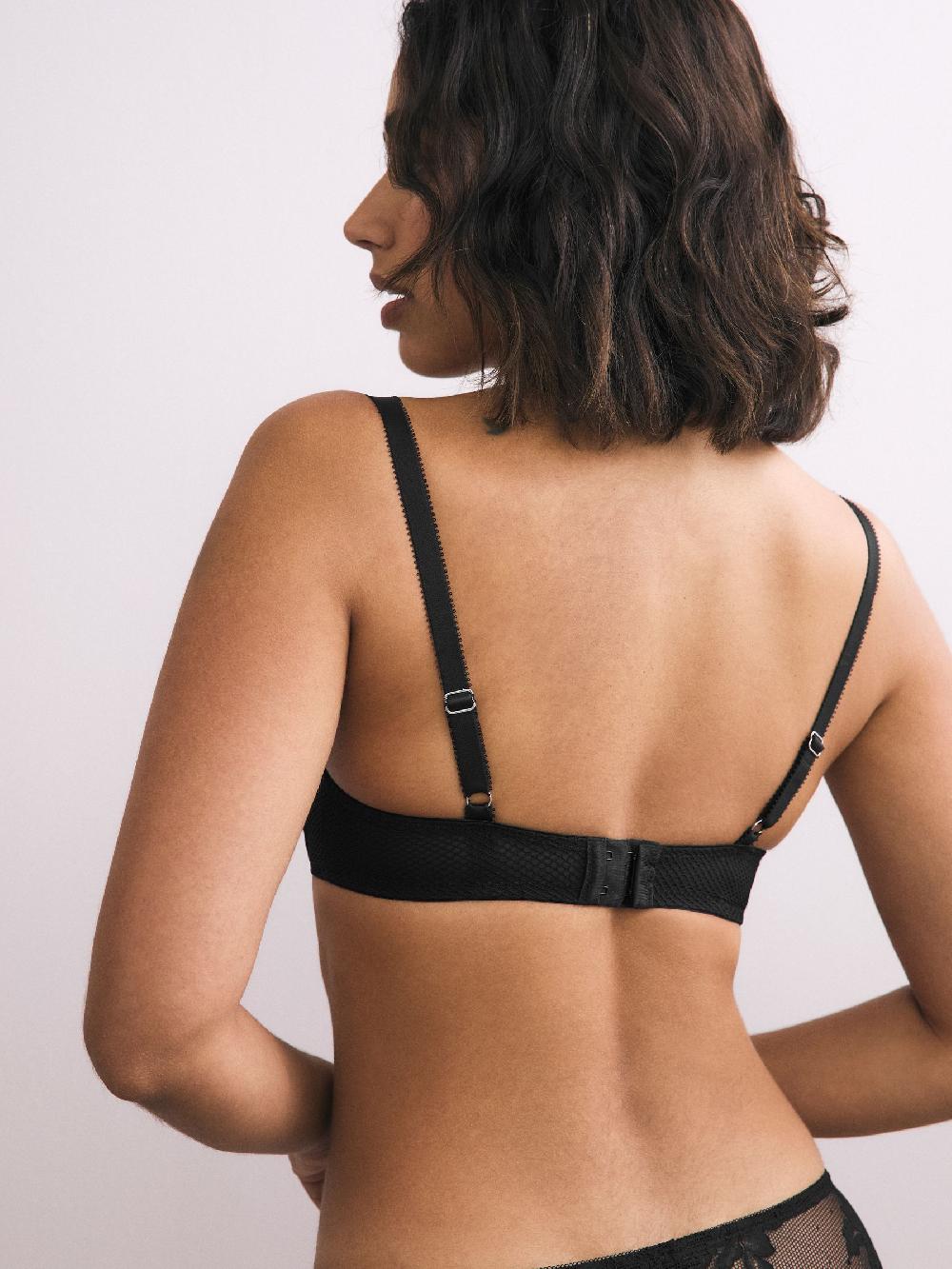 seraphine Black A-DD Push-Up Triple Boost Plunge Bra