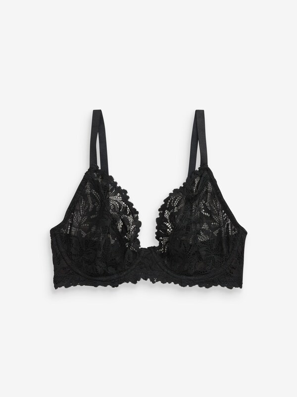 Seraphine Black DD+ Non Pad Plunge Lace Ultimate Comfort Bra