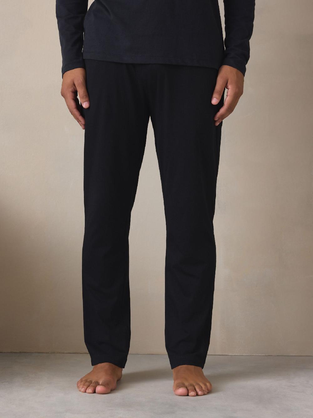 seraphine Black Graphic Long Sleeve Jersey Pyjamas Set