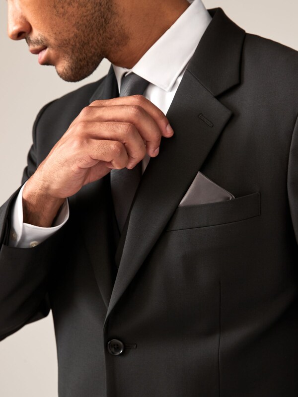 Seraphine Black Tailored Fit Tailored Fit Wool Blend Motionflex Suit Jacket