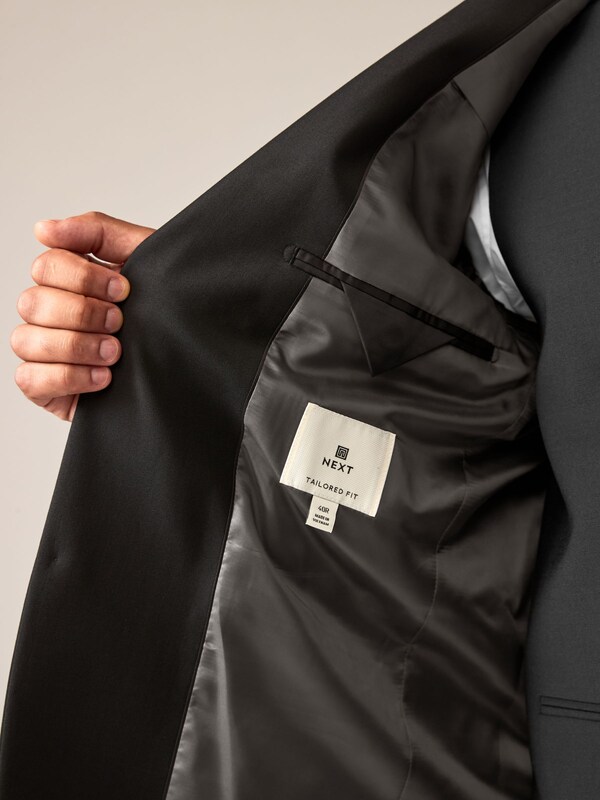 Seraphine Black Tailored Fit Tailored Fit Wool Blend Motionflex Suit Jacket