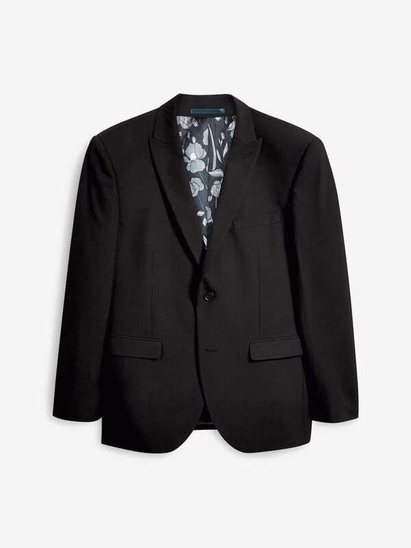 Seraphine Black Tailored Fit Two Button Suit Jacket