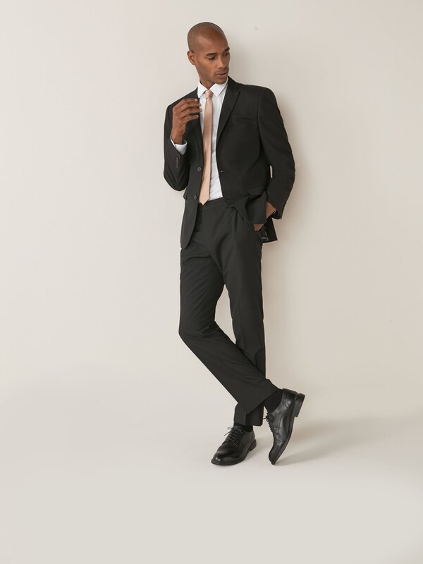 seraphine Black Tailored Fit Two Button Suit Jacket