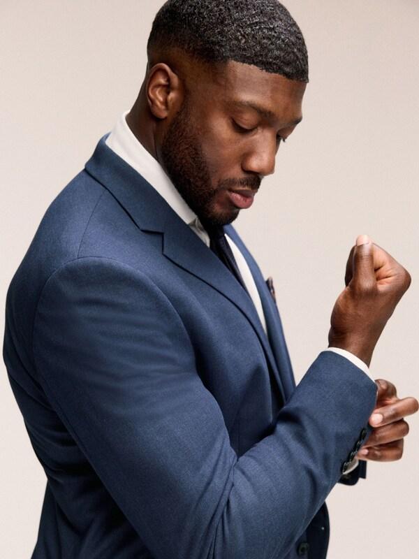 Seraphine Blue Muscle Fit Motionflex Stretch Suit Jacket