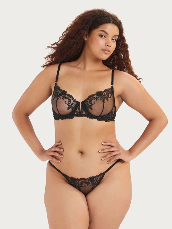 Seraphine Bluebella Marseille Embroidered Mesh Knickers