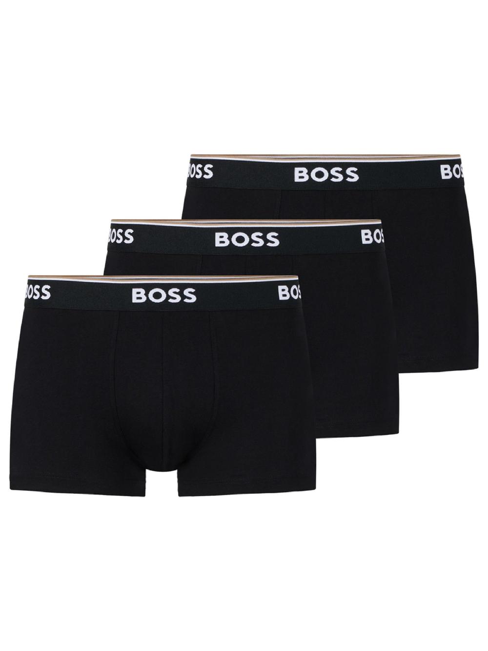 seraphine BOSS Black Power Stretch Cotton 3 Pack Boxers