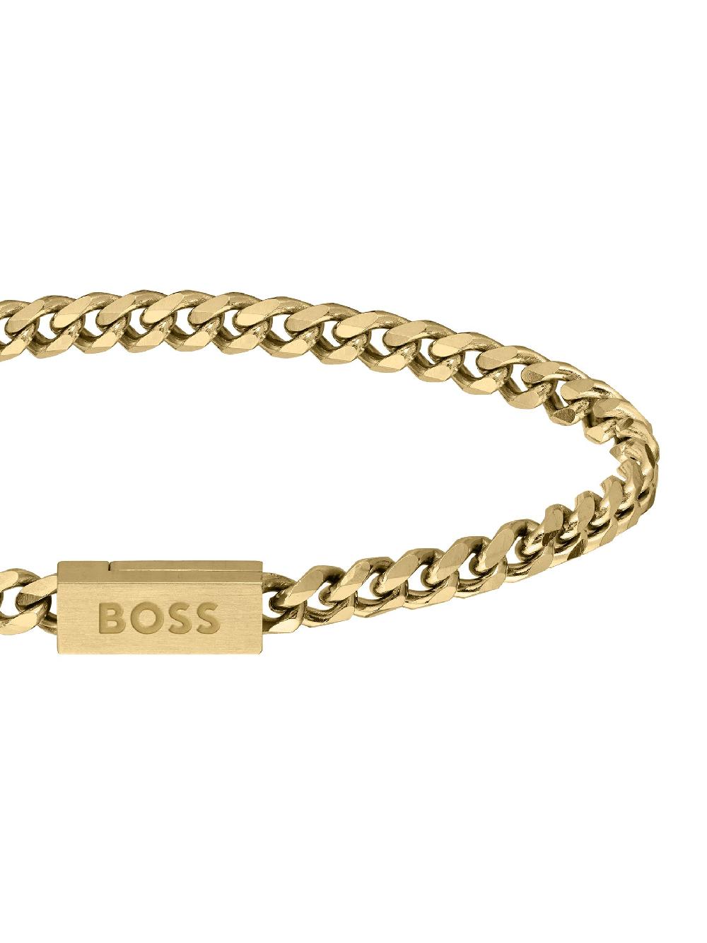 seraphine BOSS Gold Plated Chain For Him IP Bracelet