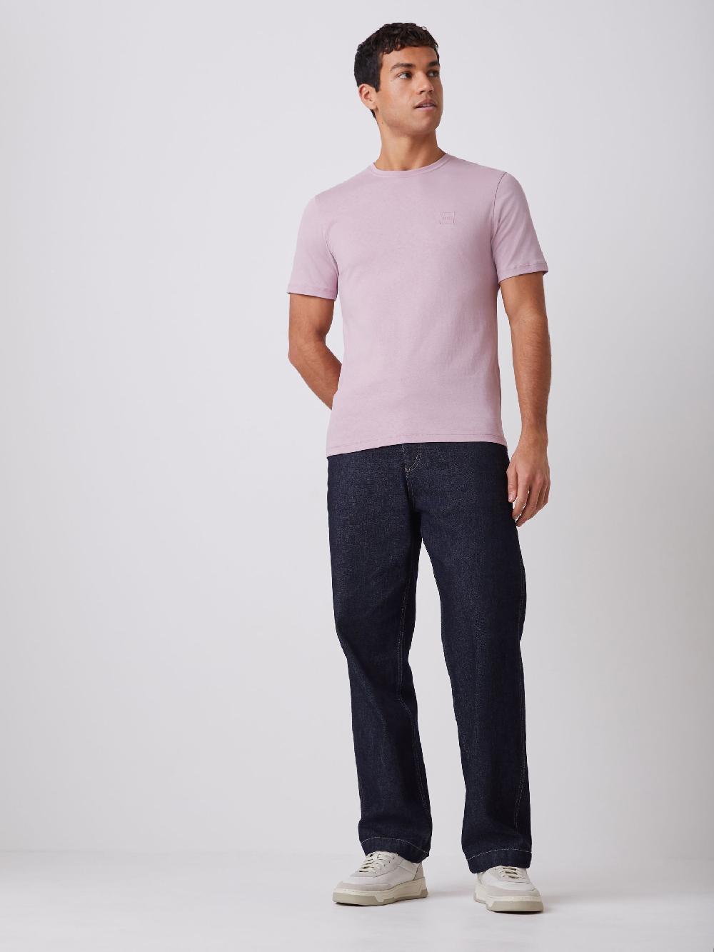 seraphine BOSS Light Pink Relaxed Fit Tales Logo T-Shirt