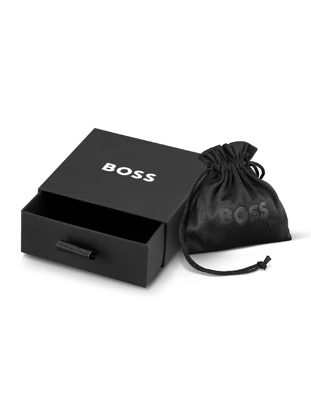 seraphine BOSS Silver Tone Gents Chain for Him Stainless Steel Necklace