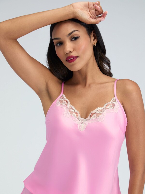 Seraphine Boux Avenue Pink Cami Shorts Amelia Satin Set