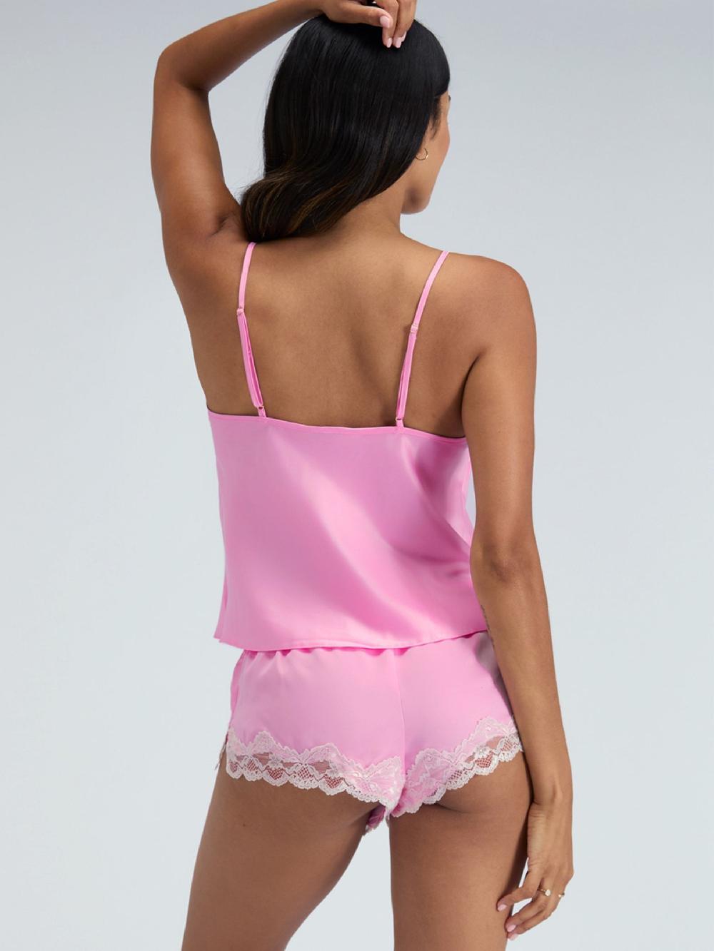 seraphine Boux Avenue Pink Cami Shorts Amelia Satin Set