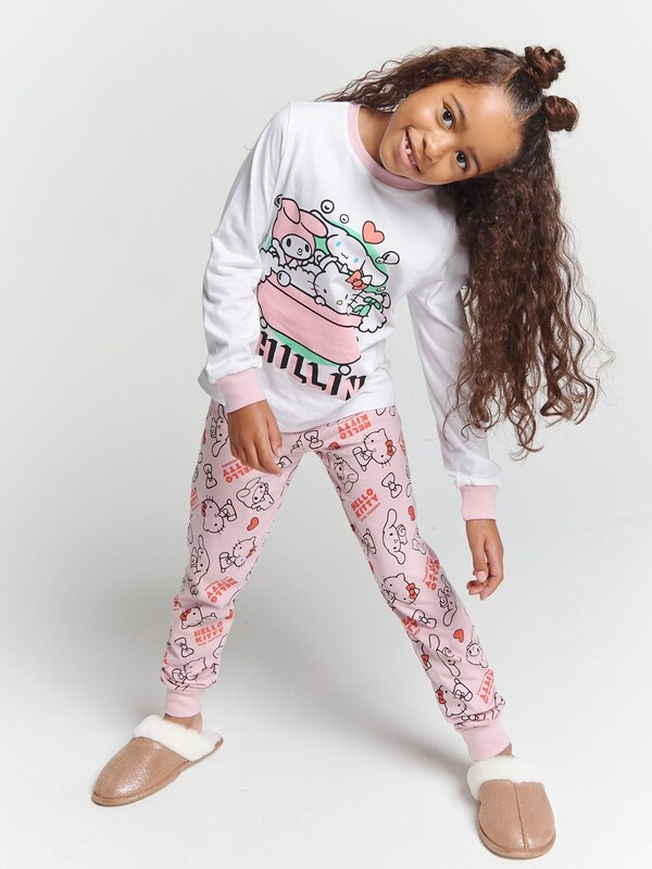 Seraphine Brand Threads Pink Girls Hello Kitty Pyjamas Set