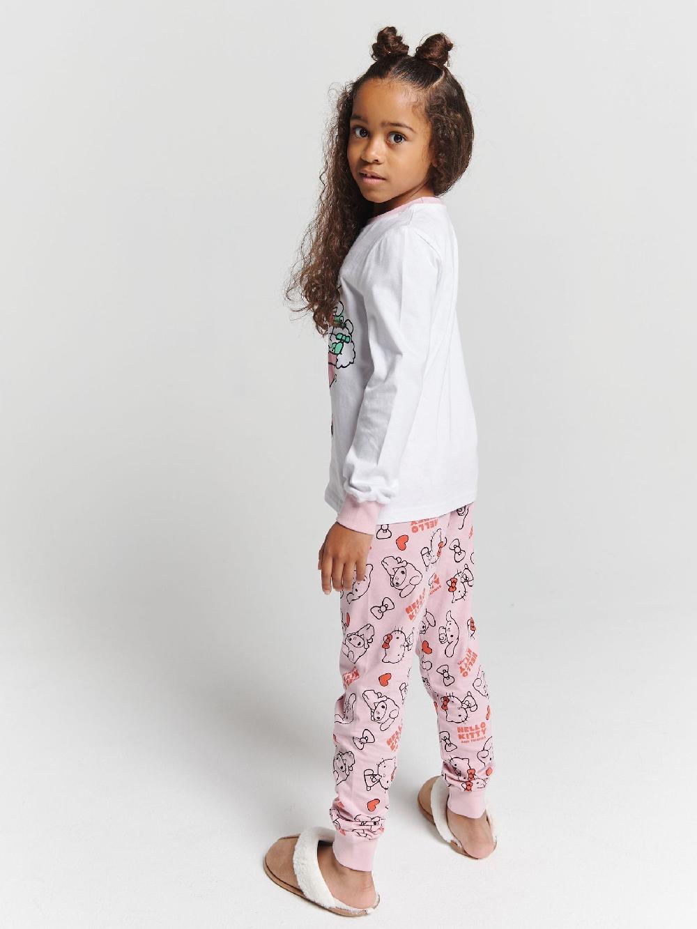 seraphine Brand Threads Pink Girls Hello Kitty Pyjamas Set