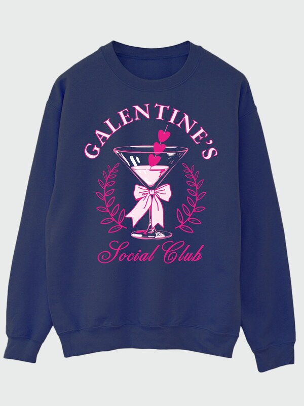 Seraphine Brands In Blue Valentine's Day Galentine's Social Club Sweat Top