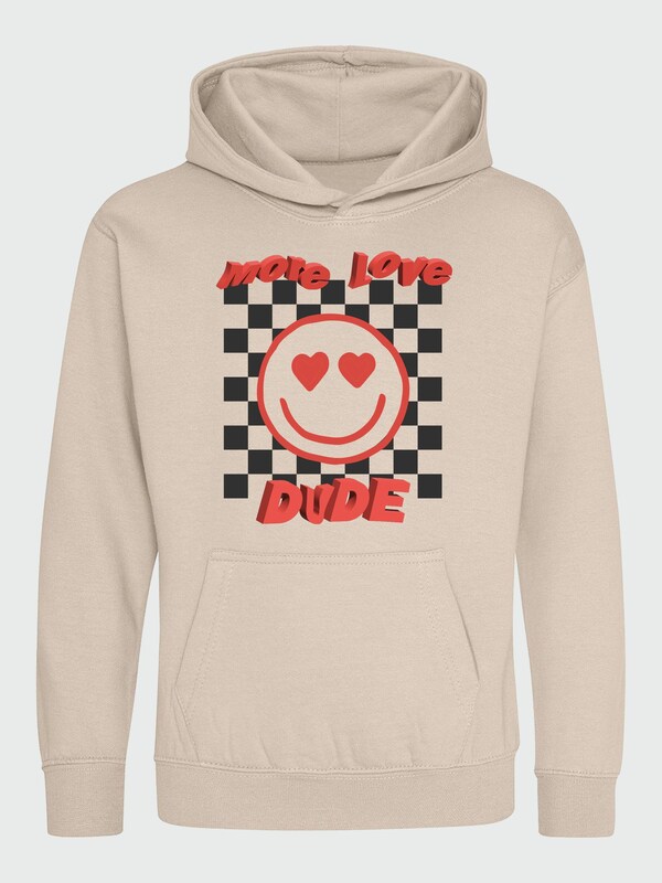 Seraphine Brands In Natural Valentine's Day More Love Dude Hoodie